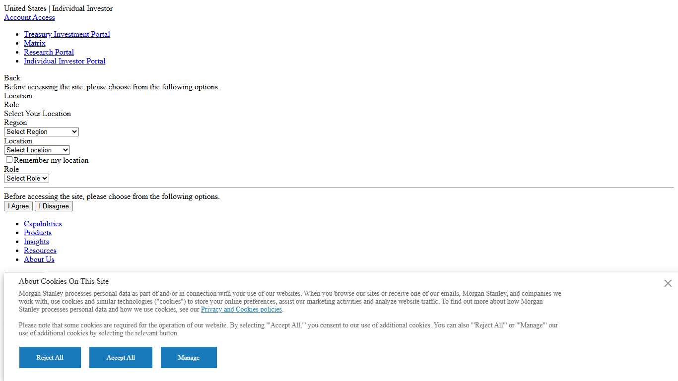 Mutual Funds & Unclaimed Property Morgan Stanley