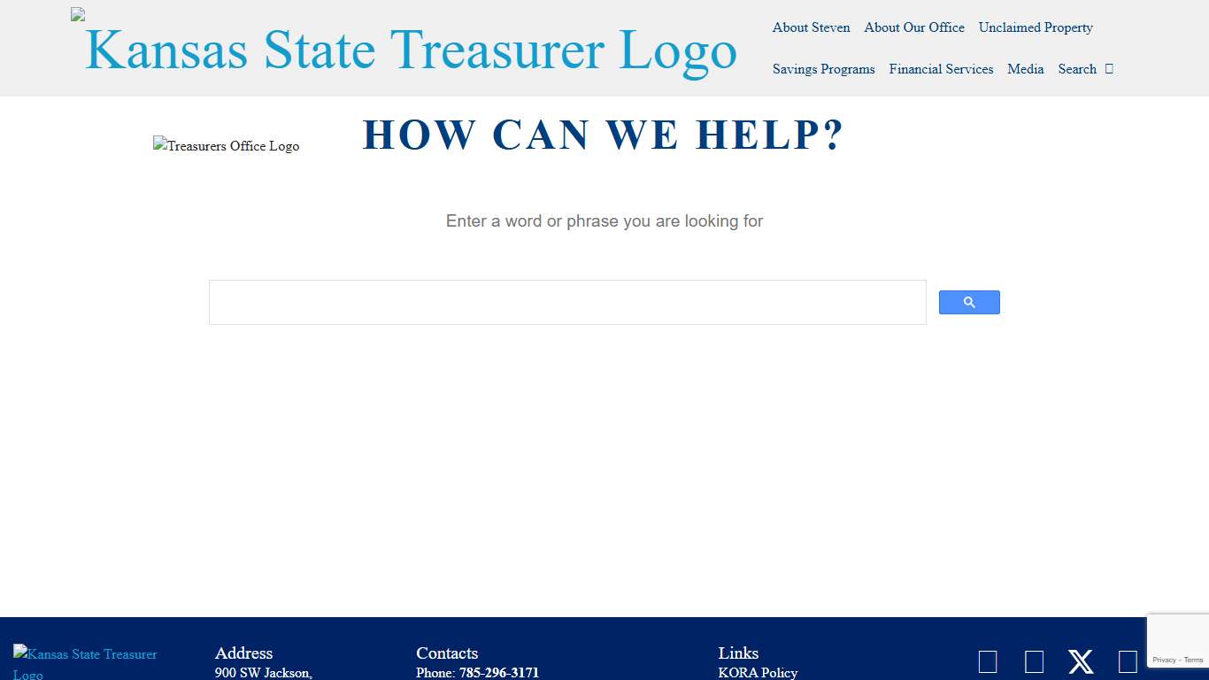 Kansas State Treasurer: How Can We Help?